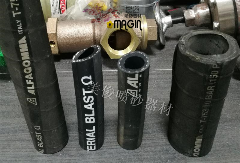 Import sandblasting pipe, Alpha pipe, ALFAGOMMA, spray pipe, suction Sand pipe, sand blasting pipe