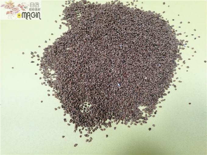 Walnut sand blasting abrasive brown corundum resin sand blasting abrasive