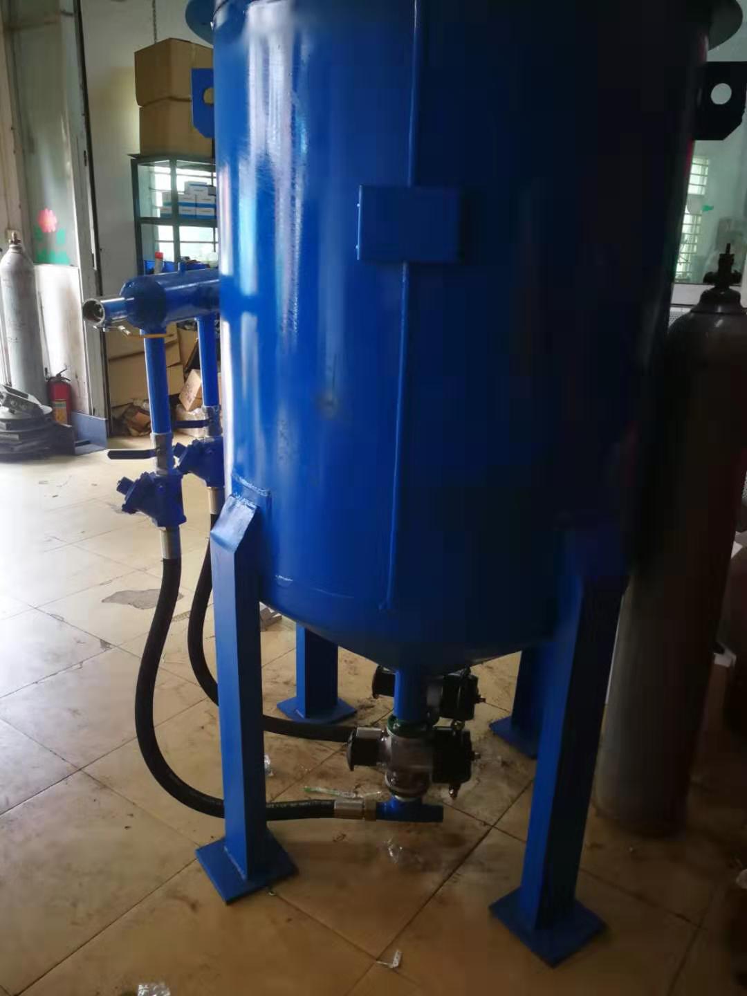 Pressure sand blasting machine, high pressure sand blasting tank